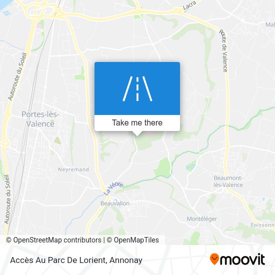 Accès Au Parc De Lorient map