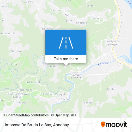 Impasse De Brutia Le Bas map