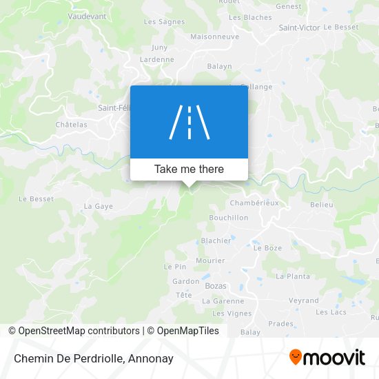 Chemin De Perdriolle map