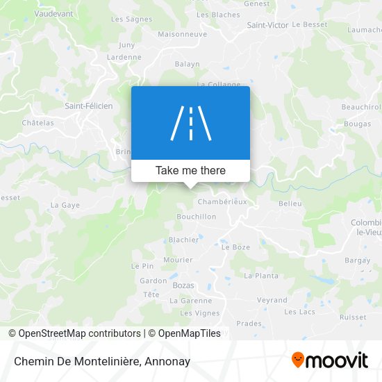 Chemin De Montelinière map