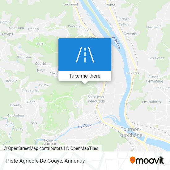 Piste Agricole De Gouye map