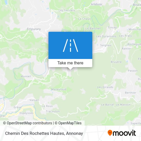 Chemin Des Rochettes Hautes map