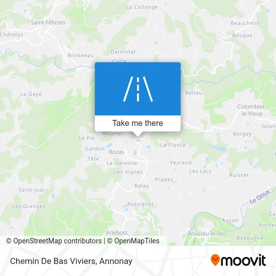 Chemin De Bas Viviers map