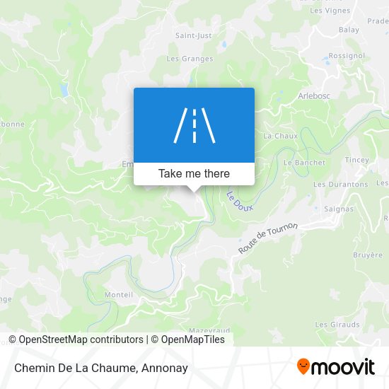 Chemin De La Chaume map