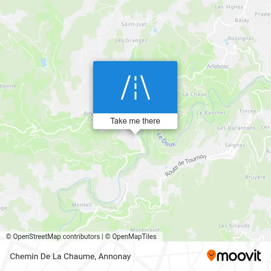 Chemin De La Chaume map
