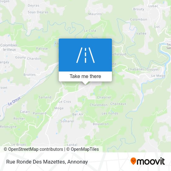 Rue Ronde Des Mazettes map