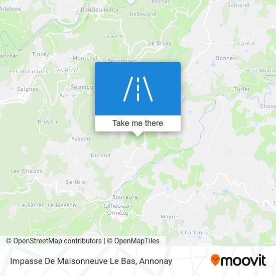 Impasse De Maisonneuve Le Bas map