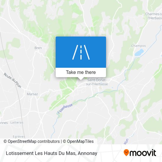 Lotissement Les Hauts Du Mas map