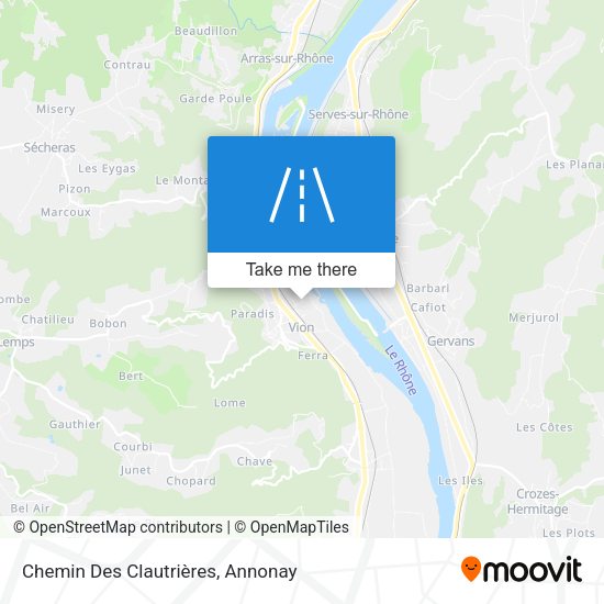 Chemin Des Clautrières map