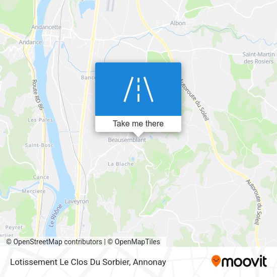 Lotissement Le Clos Du Sorbier map