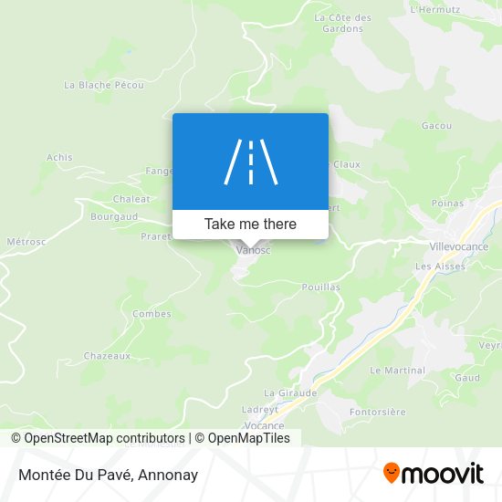 Montée Du Pavé map