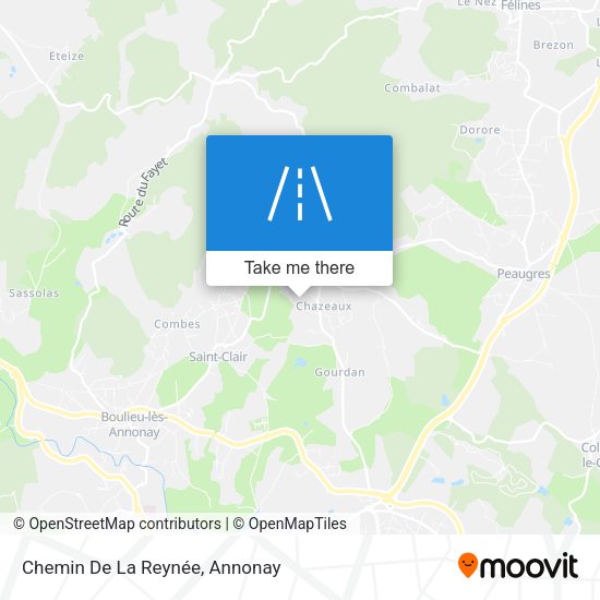Chemin De La Reynée map