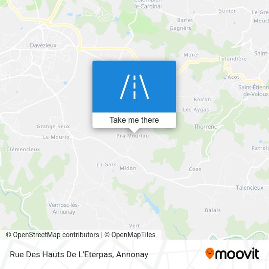 Rue Des Hauts De L'Eterpas map