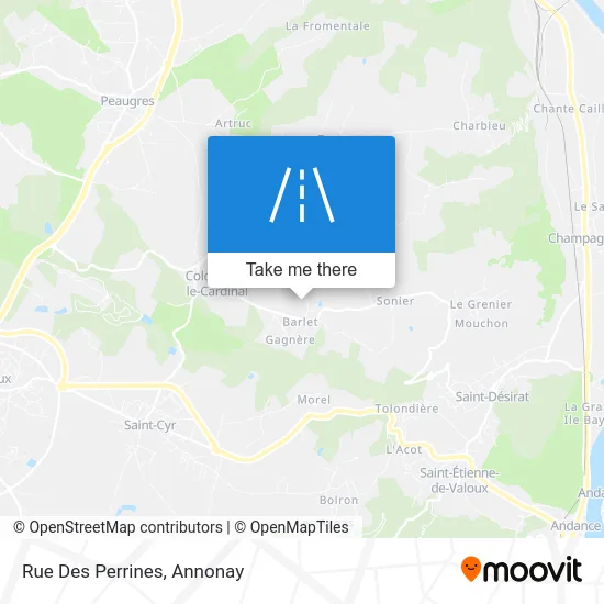 Rue Des Perrines map