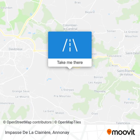 Impasse De La Clairière map
