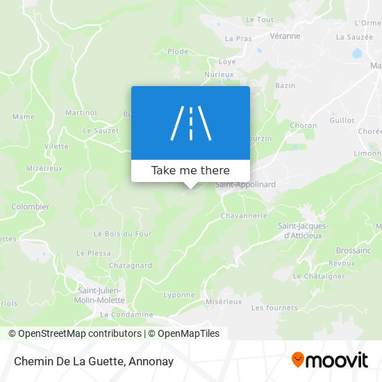 Mapa Chemin De La Guette
