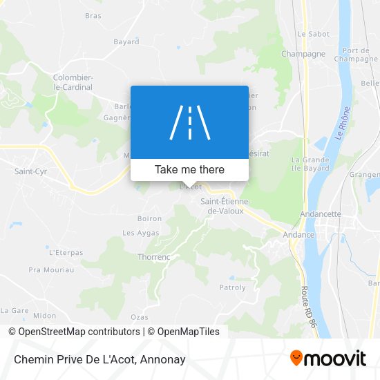 Chemin Prive De L'Acot map