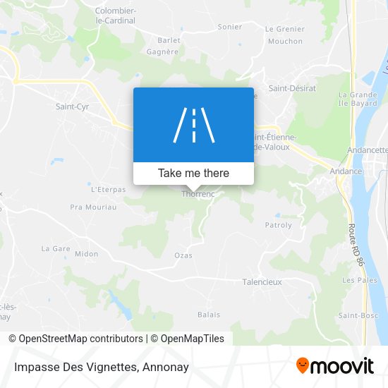 Impasse Des Vignettes map