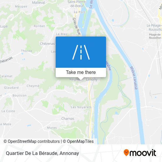 Quartier De La Béraude map