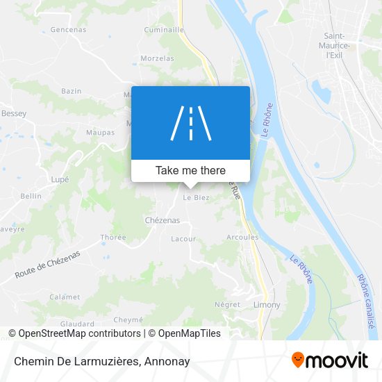 Chemin De Larmuzières map