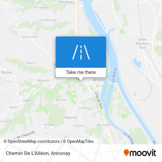 Chemin De L'Alléon map