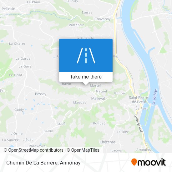 Chemin De La Barrère map
