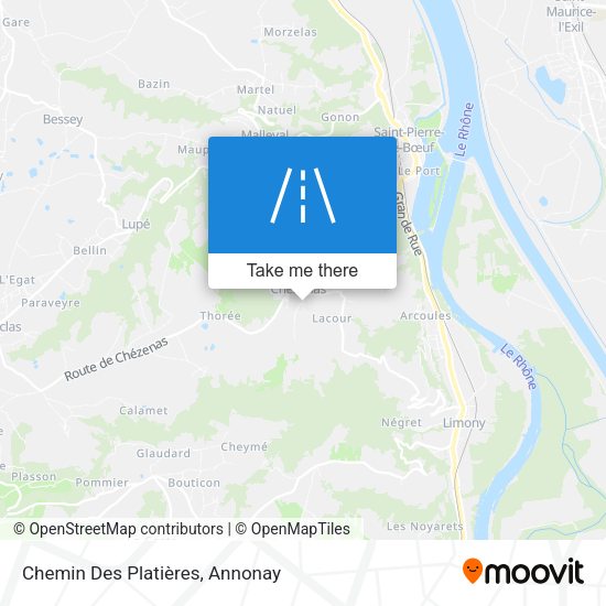 Chemin Des Platières map