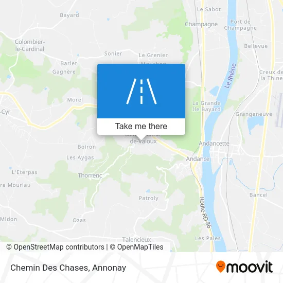 Chemin Des Chases map