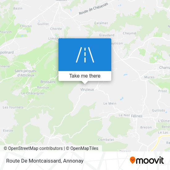 Route De Montcaissard map