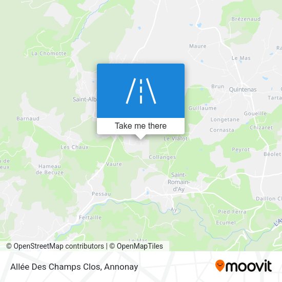 Allée Des Champs Clos map