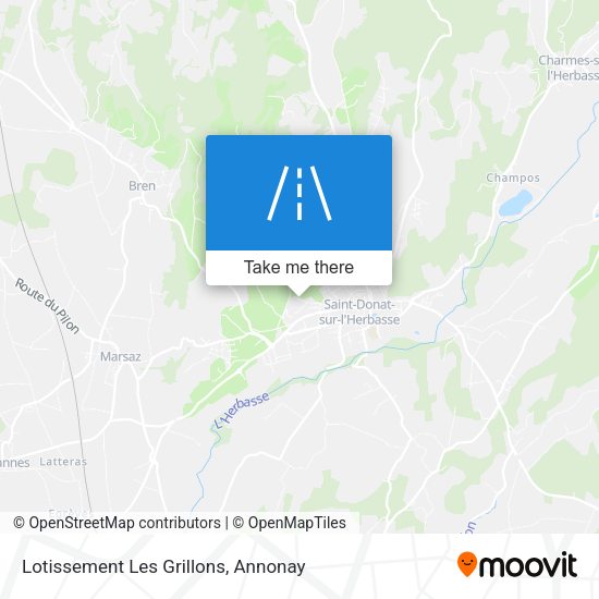 Lotissement Les Grillons map