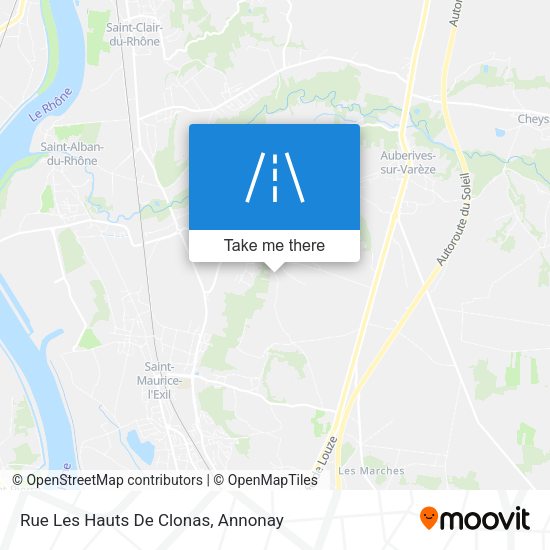 Rue Les Hauts De Clonas map