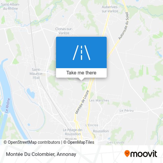 Montée Du Colombier map