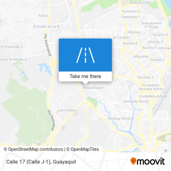 Mapa de Calle 17 (Calle J-1)