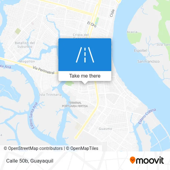 Calle 50b map