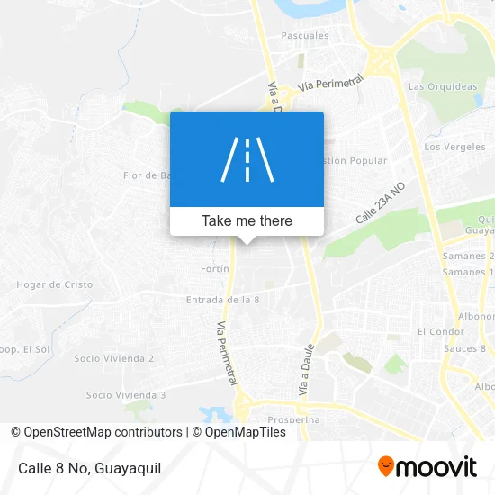 Mapa de Calle 8 No