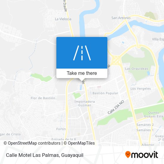 Calle Motel Las Palmas map