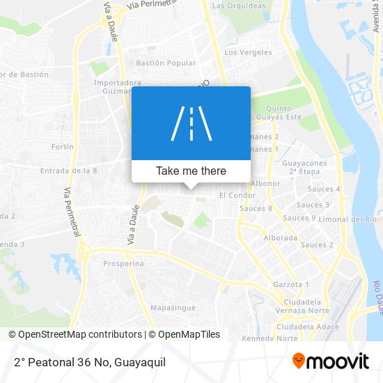 Mapa de 2° Peatonal 36 No