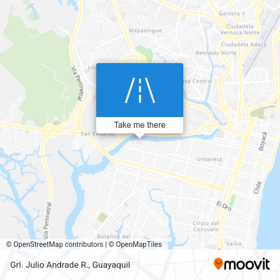 Mapa de Grl. Julio Andrade R.