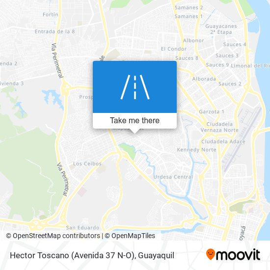 Mapa de Hector Toscano (Avenida 37 N-O)