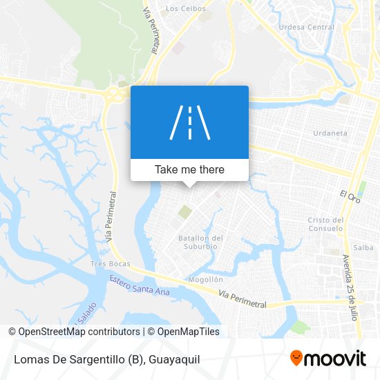 Lomas De Sargentillo (B) map