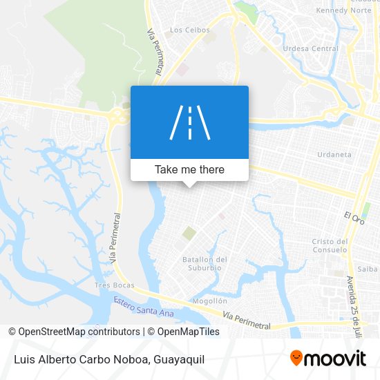 Mapa de Luis Alberto Carbo Noboa
