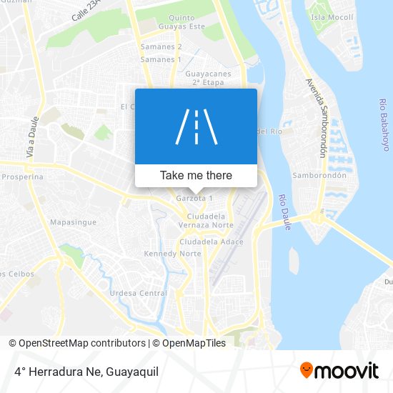 Mapa de 4° Herradura Ne