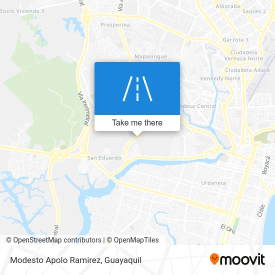 Modesto Apolo Ramirez map
