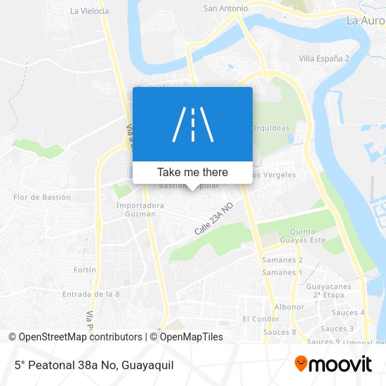 Mapa de 5° Peatonal 38a No