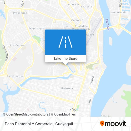 Paso Peatonal Y Comercial map