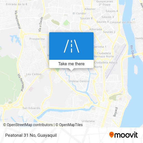 Peatonal 31 No map