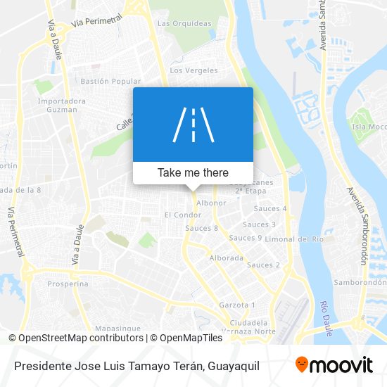 Presidente Jose Luis Tamayo Terán map