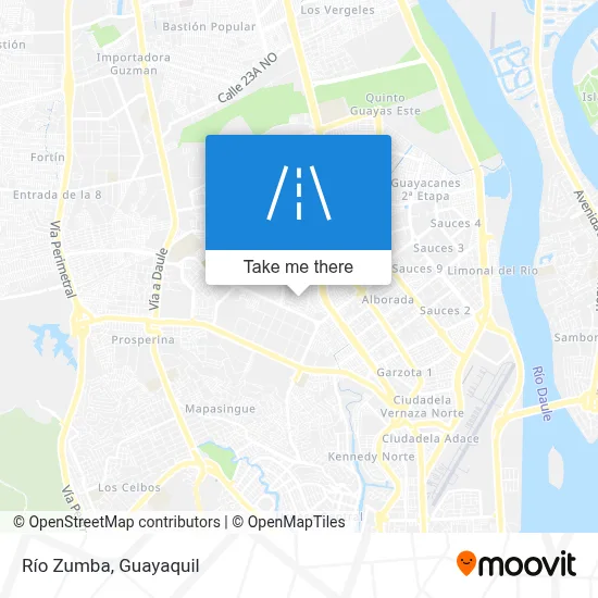 Río Zumba map