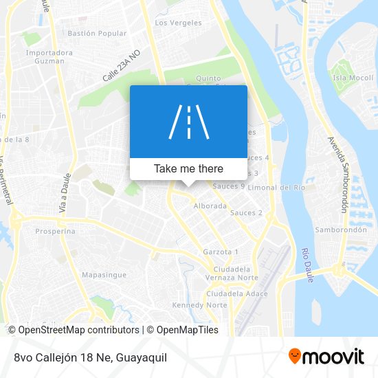 8vo Callejón 18 Ne map